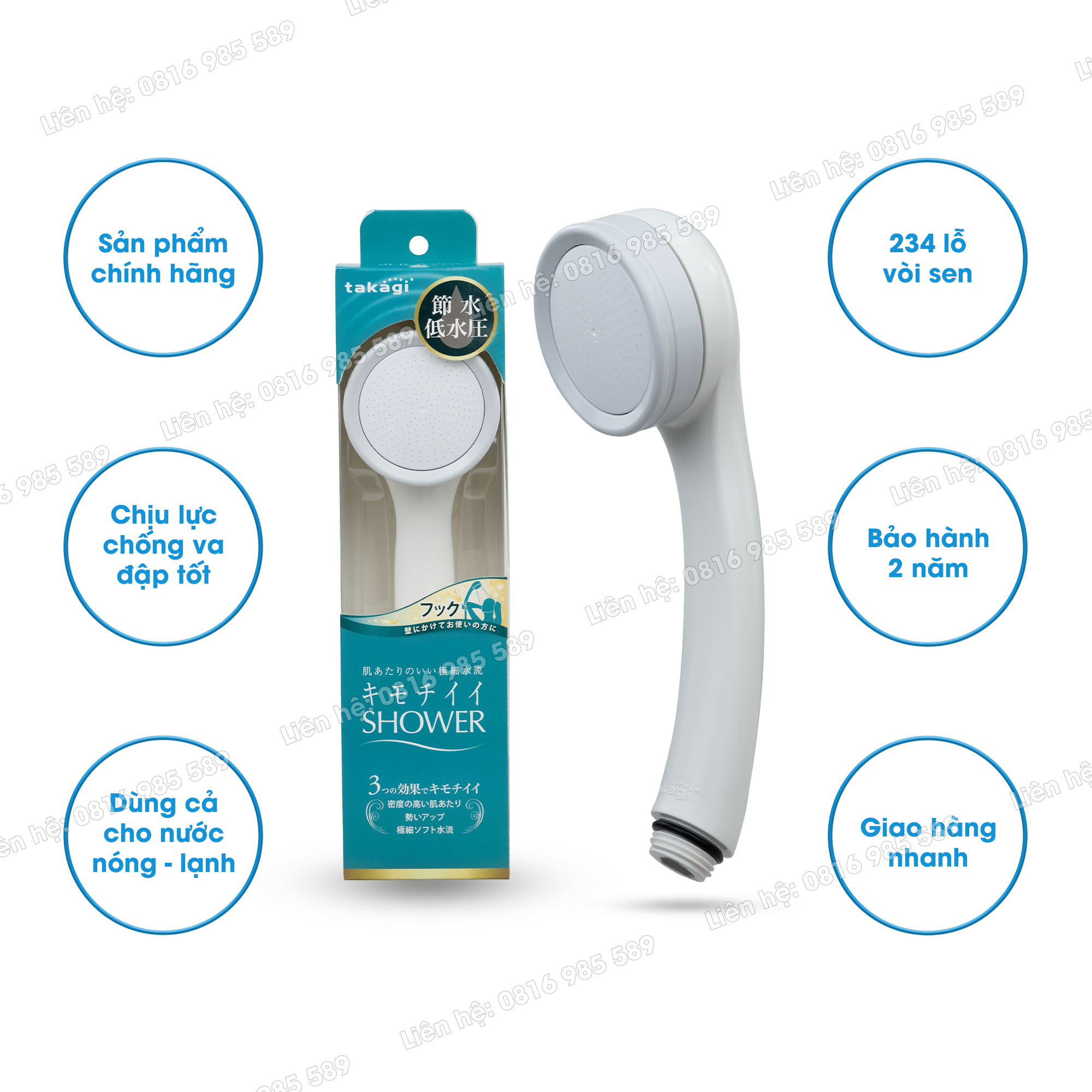 Đầu phun WS Takagi JSA022AS tia siêu mịn 0,3mm