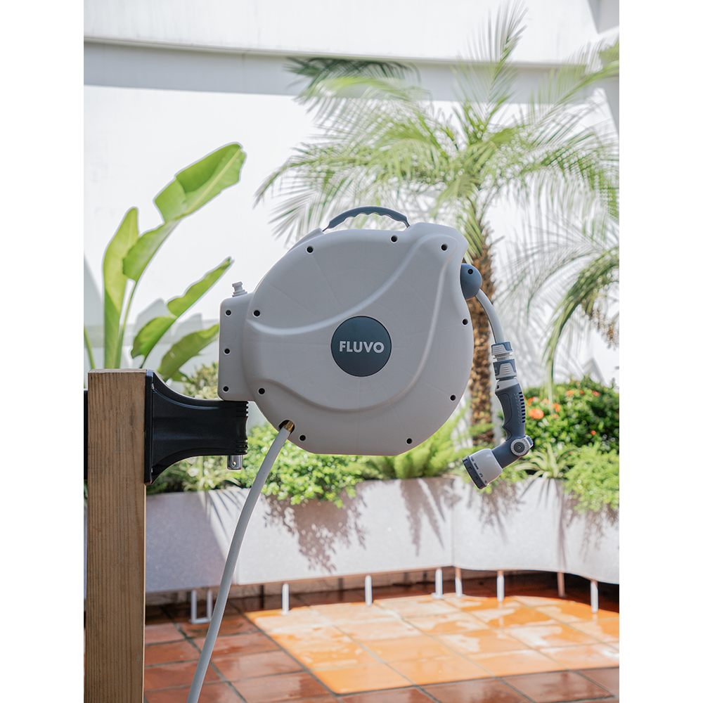 Bộ vòi tưới cây dây rút tự động 30 mét Fluvo FV-30S – Tưới tiêu gọn ...
